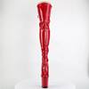 Pleaser - FLAMINGO3063 Platform Overknee Boots - Pole dance shoes - Red Product image